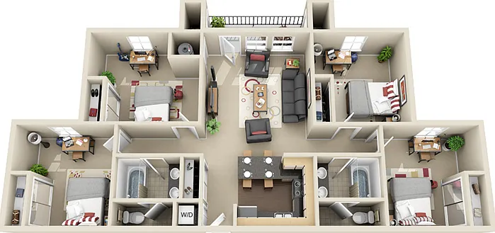 The Village at Chandler Crossings - Furnished Student Living - Priced Per Room — Photo 16