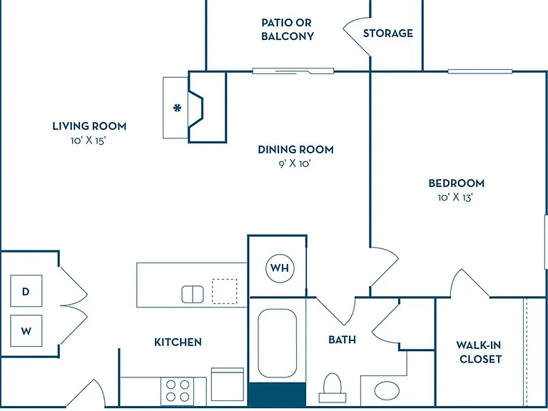 1 Bedroom | 1 Bath | 826 SF 1 Bedroom | 1 Bath | 826 SF