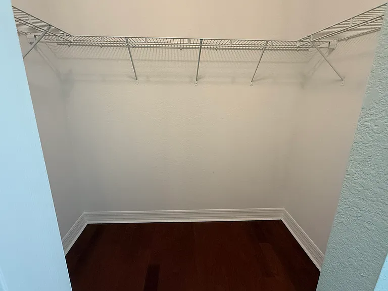 2 walk in closets in master