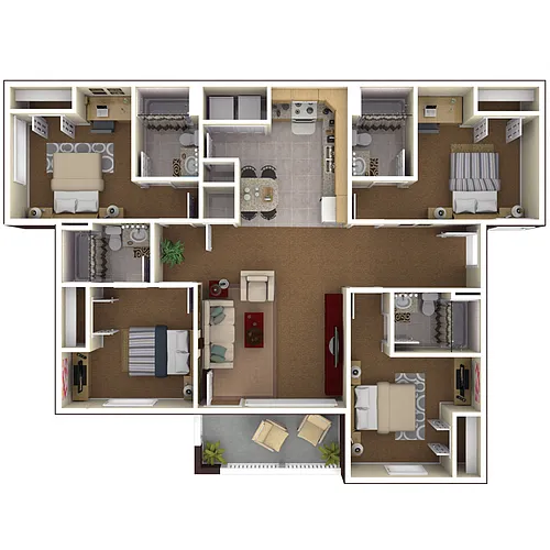 Floor plan 4 Bedroom