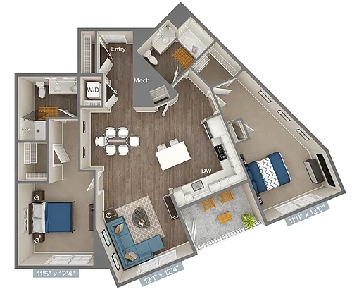 Floor plan B15-1215