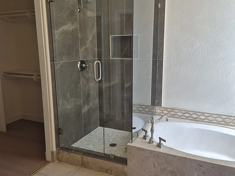 Master Shower and Tub