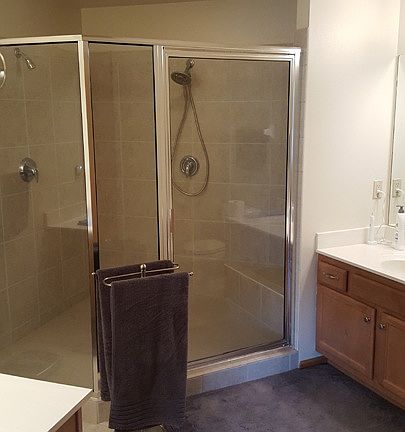 Master Bathroom's double shower