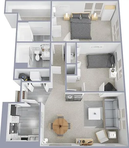 Two bedroom, two bath, 955 square foot apartment home Two bedroom, two bath, 955 square foot apartment home