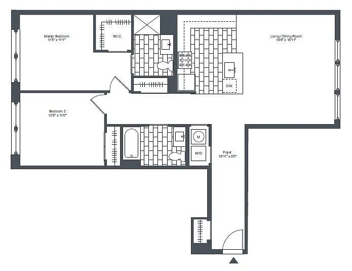 Floor plan cbc4 2 Bed/2 Bath