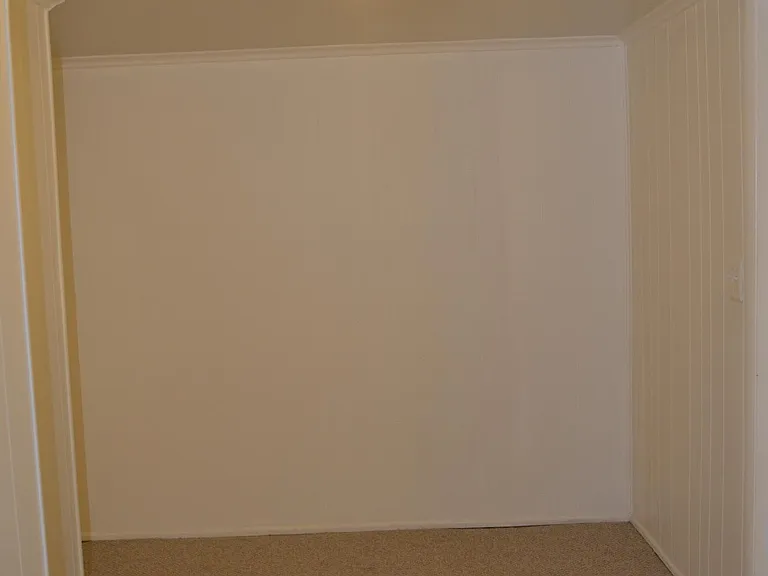 Desk/dresser area without furniture