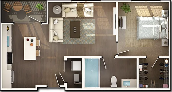 One Bedroom, One Bathroom One Bedroom, One Bathroom