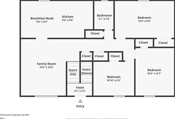 5 bed, 2.0 bath, 2100 sqft, $1,825 — Photo 3