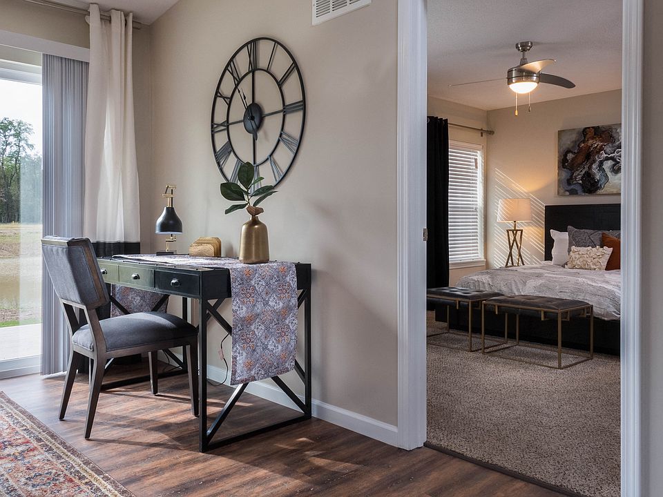 The Den Space Works as an Office, Workout Room or Craft Space