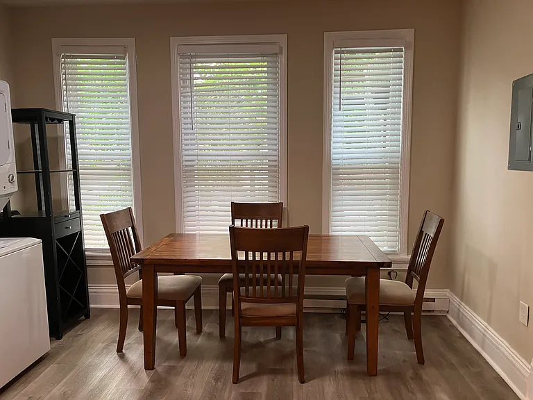Dining area with room for four