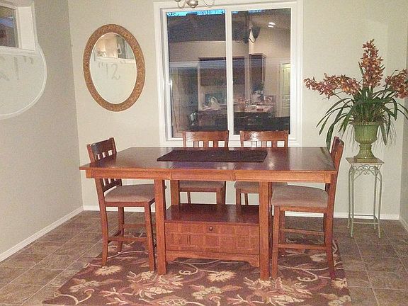 Dining room when furnished 