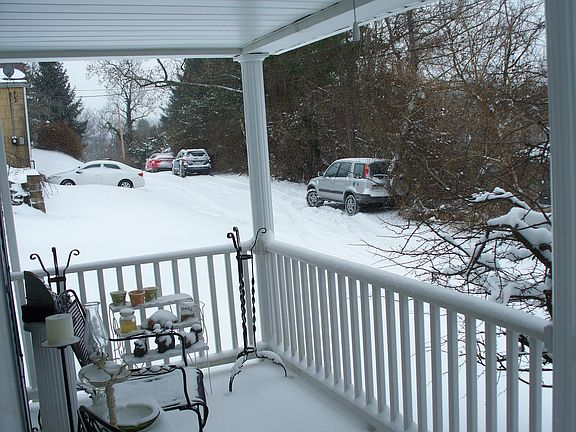 Front porch in winter.