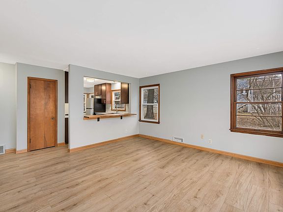 Another view of front living area looking towards kitchen.
