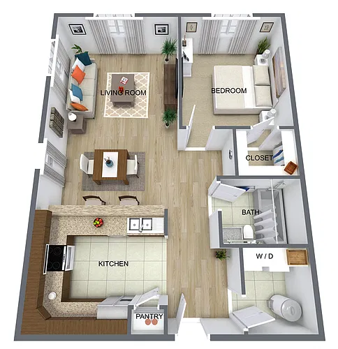 Floor plan 1BR