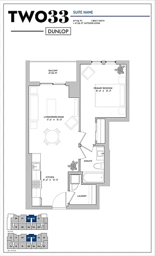 Floor plan 1 Bedroom