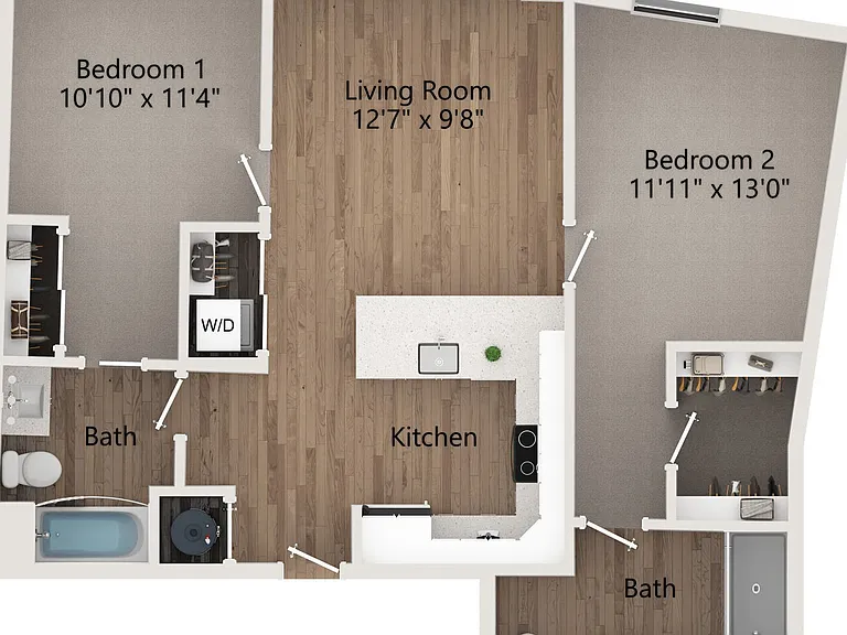 B2 floor plan Centro at Pine Nash