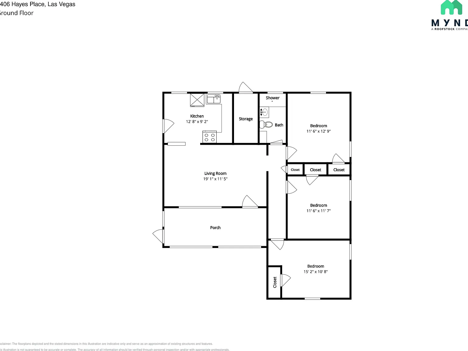 3 bed, 1.0 bath, 1117 sqft, $1,840 — Photo 2