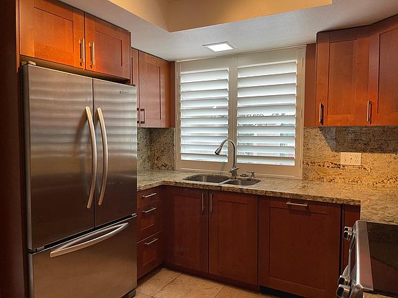 Stove and microwave included.