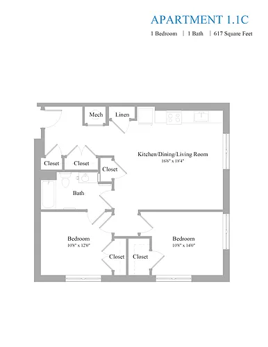 Floor plan 1C