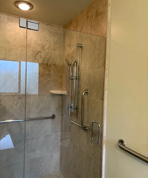 Master shower.