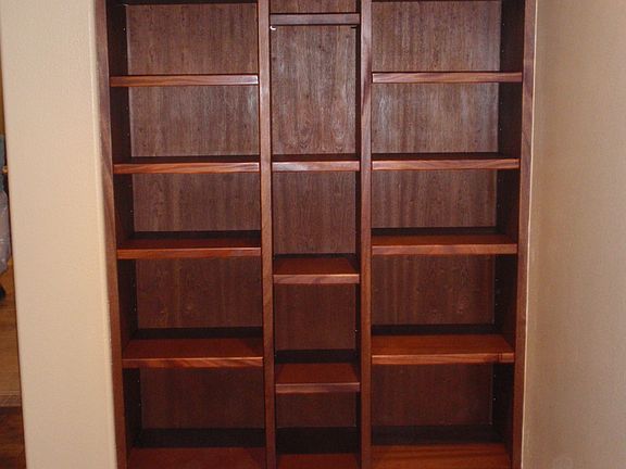 Custom Bookcase Mahogany