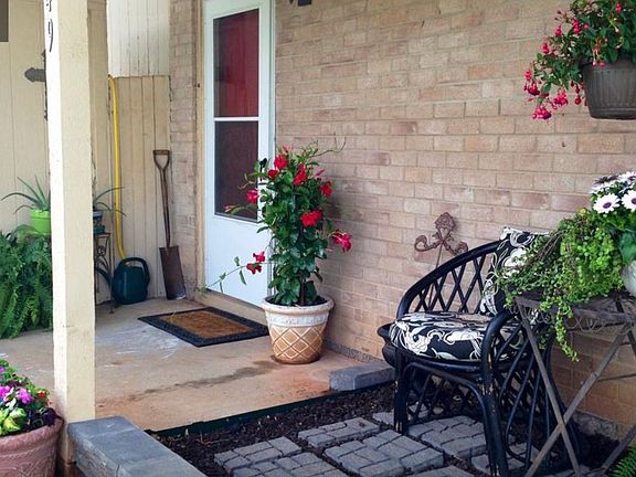 Front Door & covered patio.