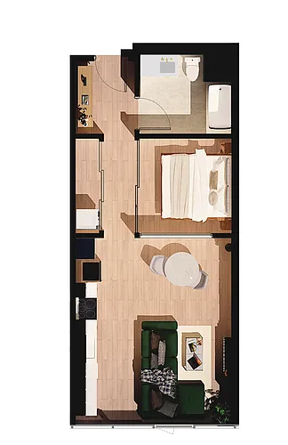 Floor plan 1BR