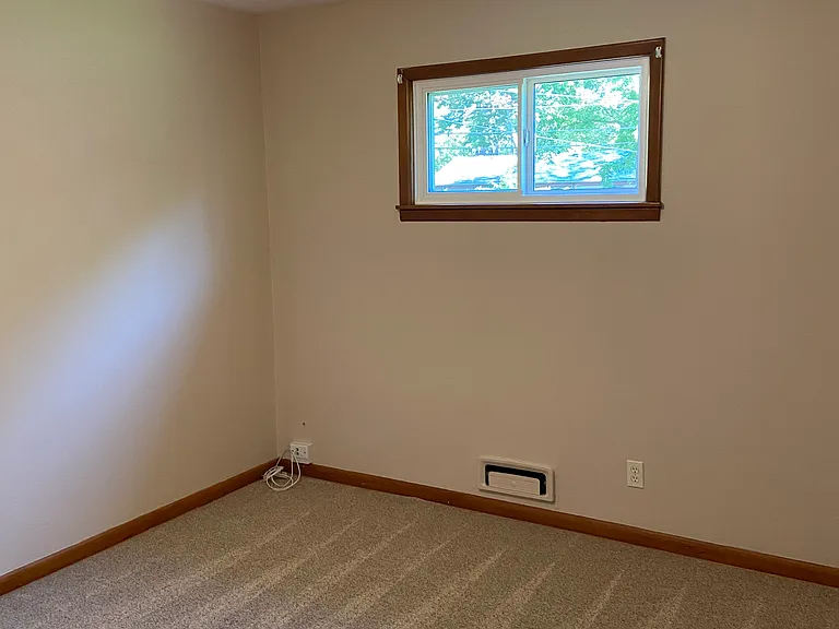 Bedroom 2 ceiling fan and windows