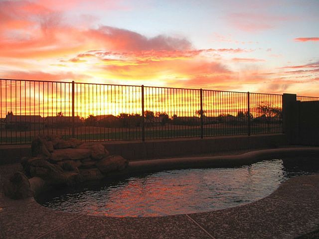 Beautiful Sunrise From Backyard