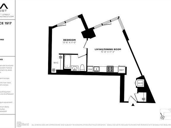 2nd image of 625 W 57th St APT 1517