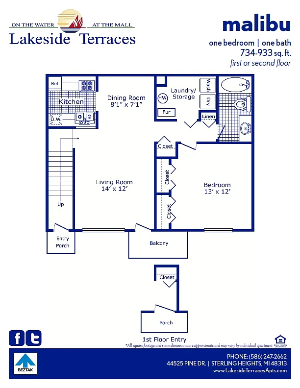 Floor plan Malibu
