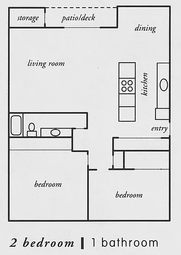 Floor plan Two bedroom