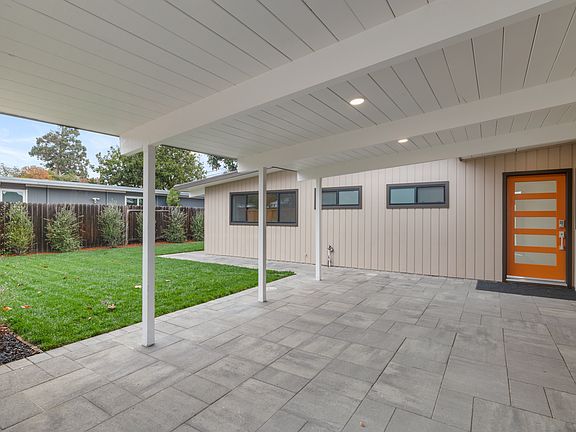 Carport and front yard