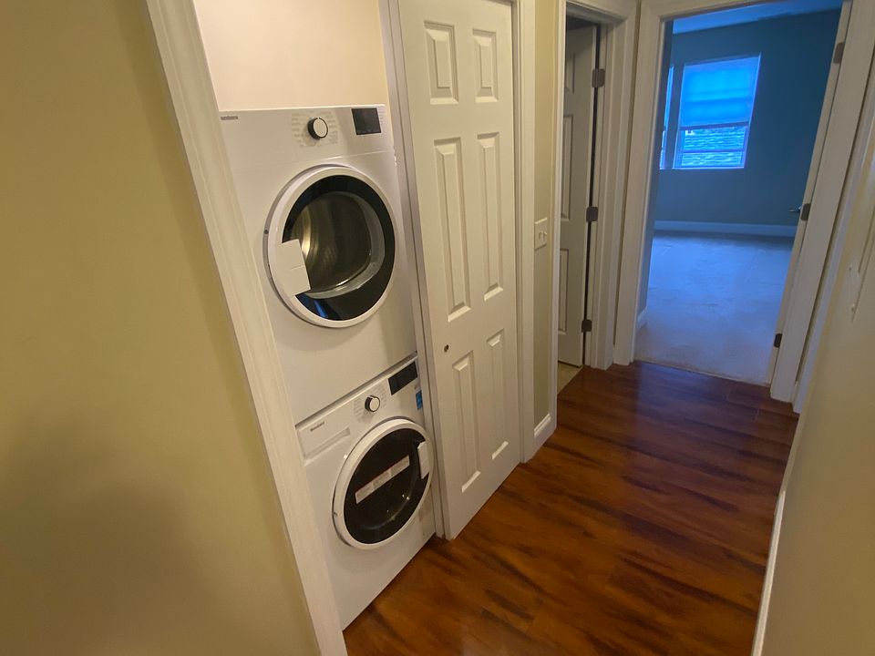 Washer + Dryer + hot water heater closet.