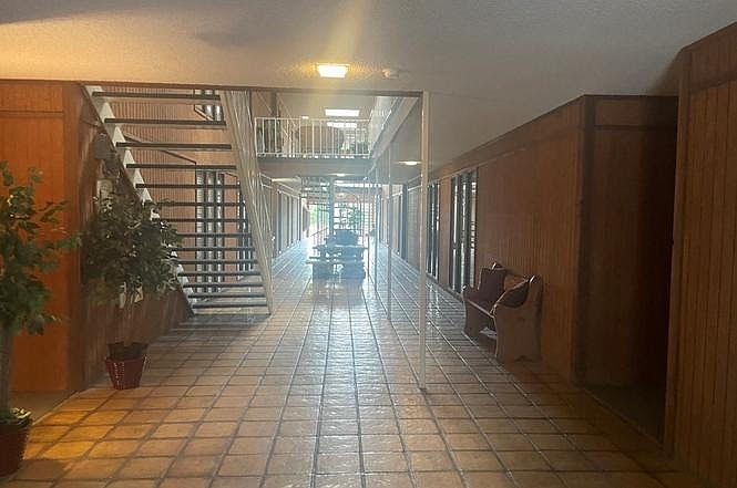Back entrance by parking always secured. 1 assigned covered parking. Several additional covered parking available for tenants