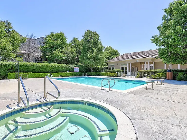 hot tub and pool
