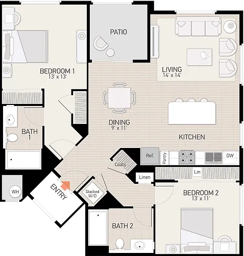 Floor plan Plan H