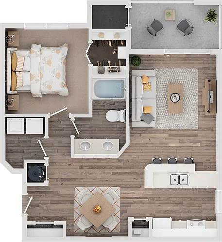Floor plan Grant with Garage Renovated