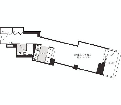 2nd image of 45 Wall St APT 1618