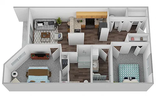 Floor plan 2X2 A