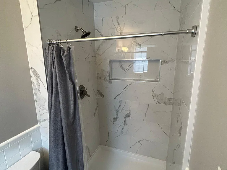 Tile shower in master bath