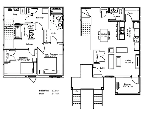 Floor plan 2 Bedroom