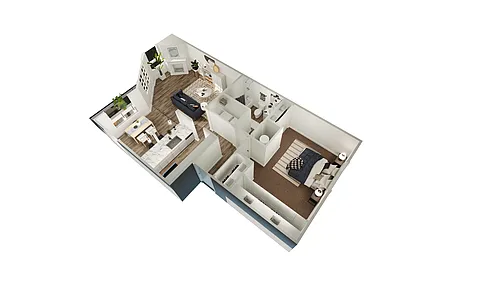 Floor plan 1X1