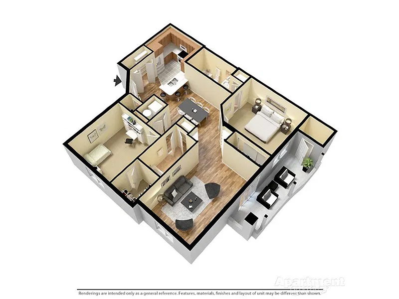 Floor plan Coronado 2x2