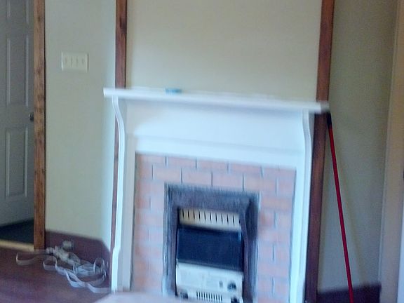 Living room gas fireplace