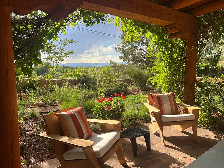 View from patio looking west