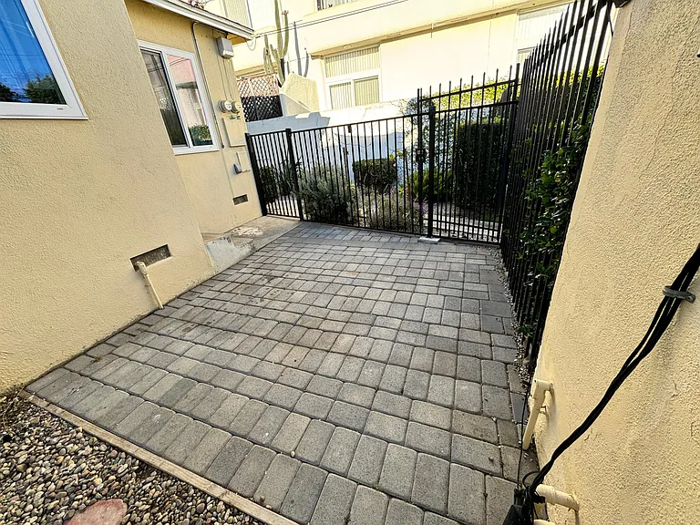 Private and gated outdoor seating area