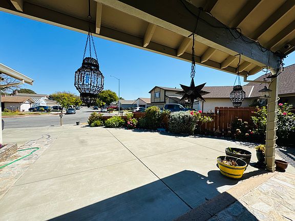 View when looking out the house