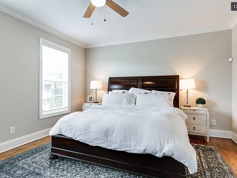Master bedroom on first floor
