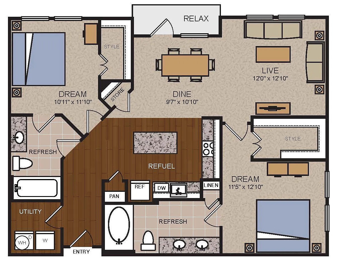 Floor plan B3